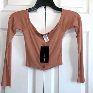 Off the shoulder crop top